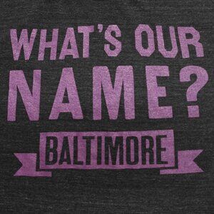 Baltimore Ravens Shirt Large Gray Homage What's Our Name